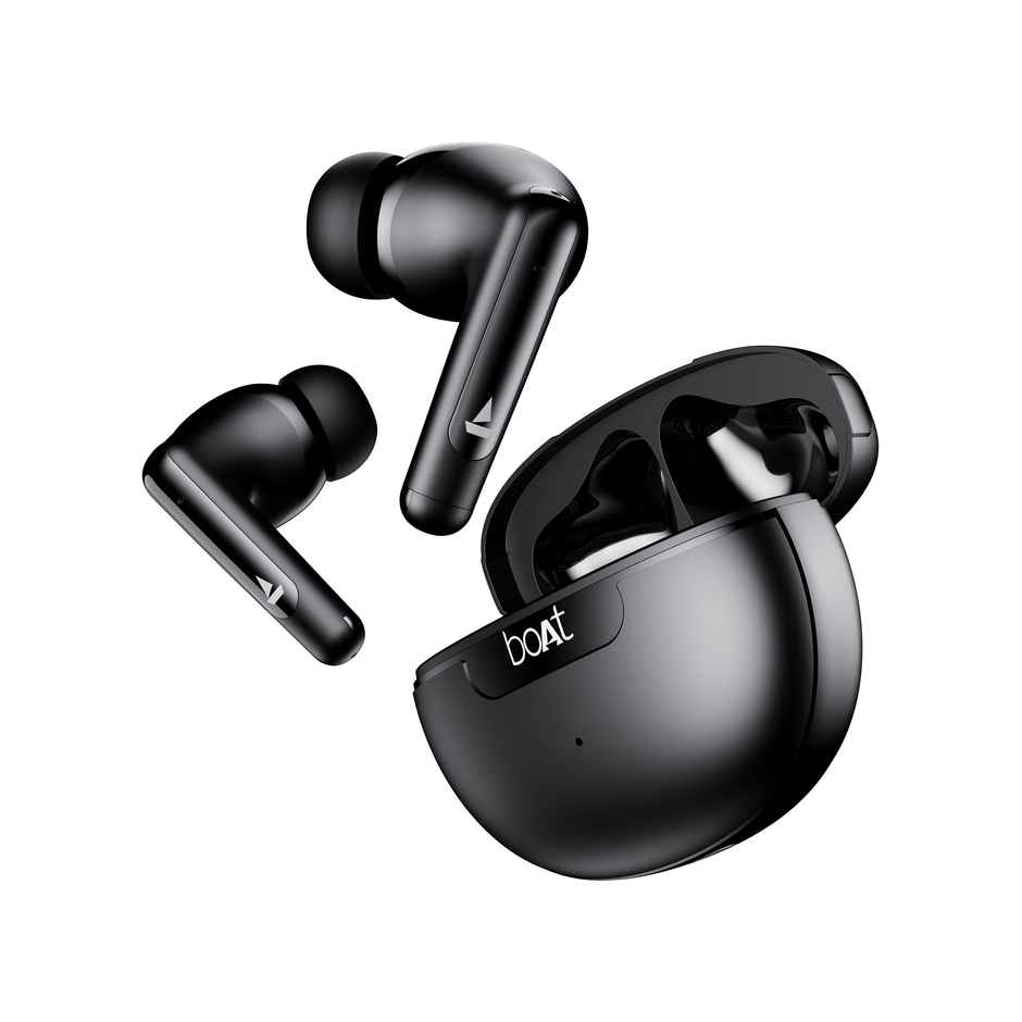 boAt Airdopes 161 ANC TWS Earbuds, Active Noise Cancellation(32dB),50HRS Playback & ASAP Charge Bluetooth -  Black