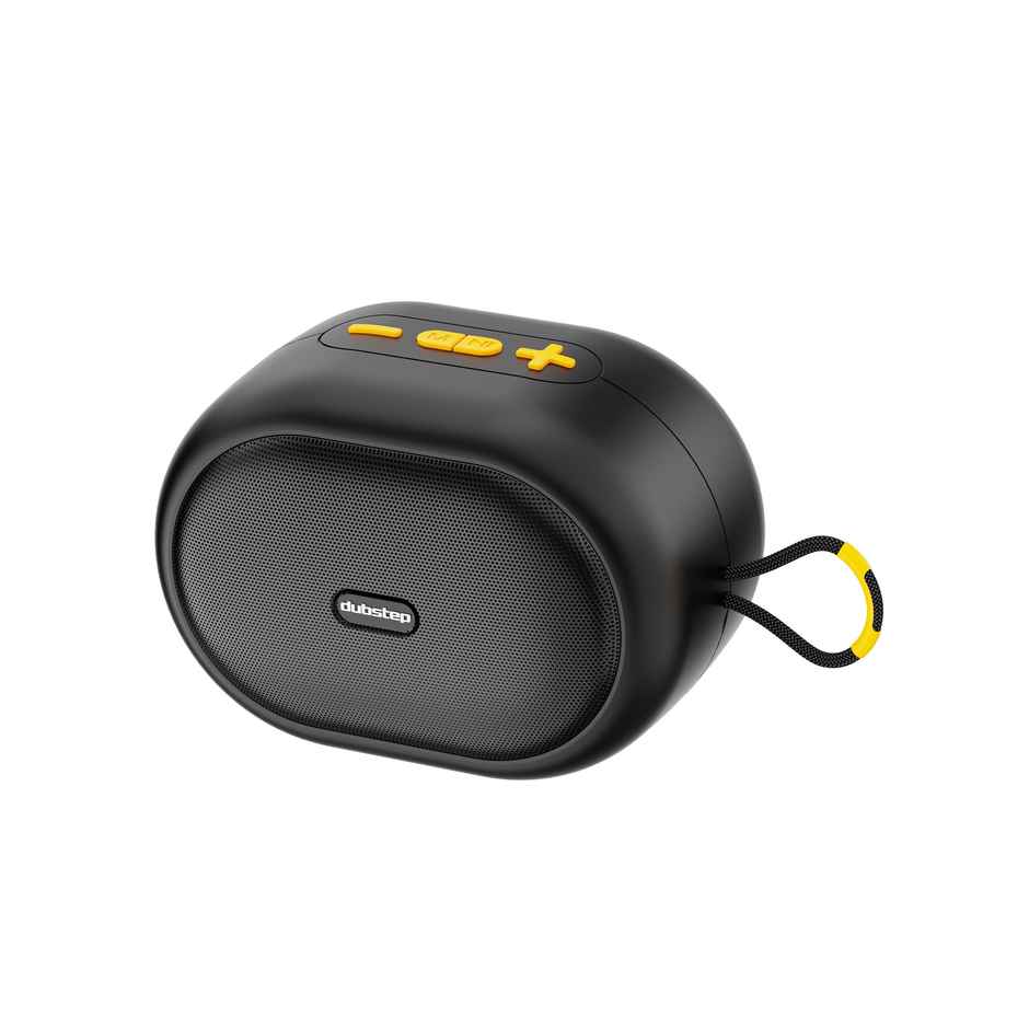 Dubstep Pop 1200 Wireless Speaker | 12W Output | 16 Hrs Playtime | 52 mm Drivers | TWS Pairing | Black