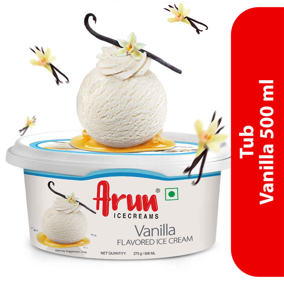 Arun Vanilla Ice Cream Tub | Classic Creamy Flavour