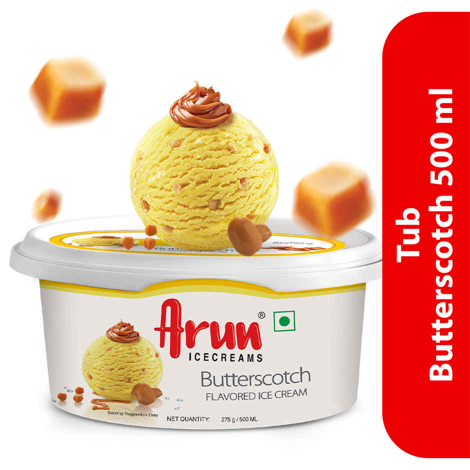 Arun Icecreams Butterscotch Ice Cream Tub Combo