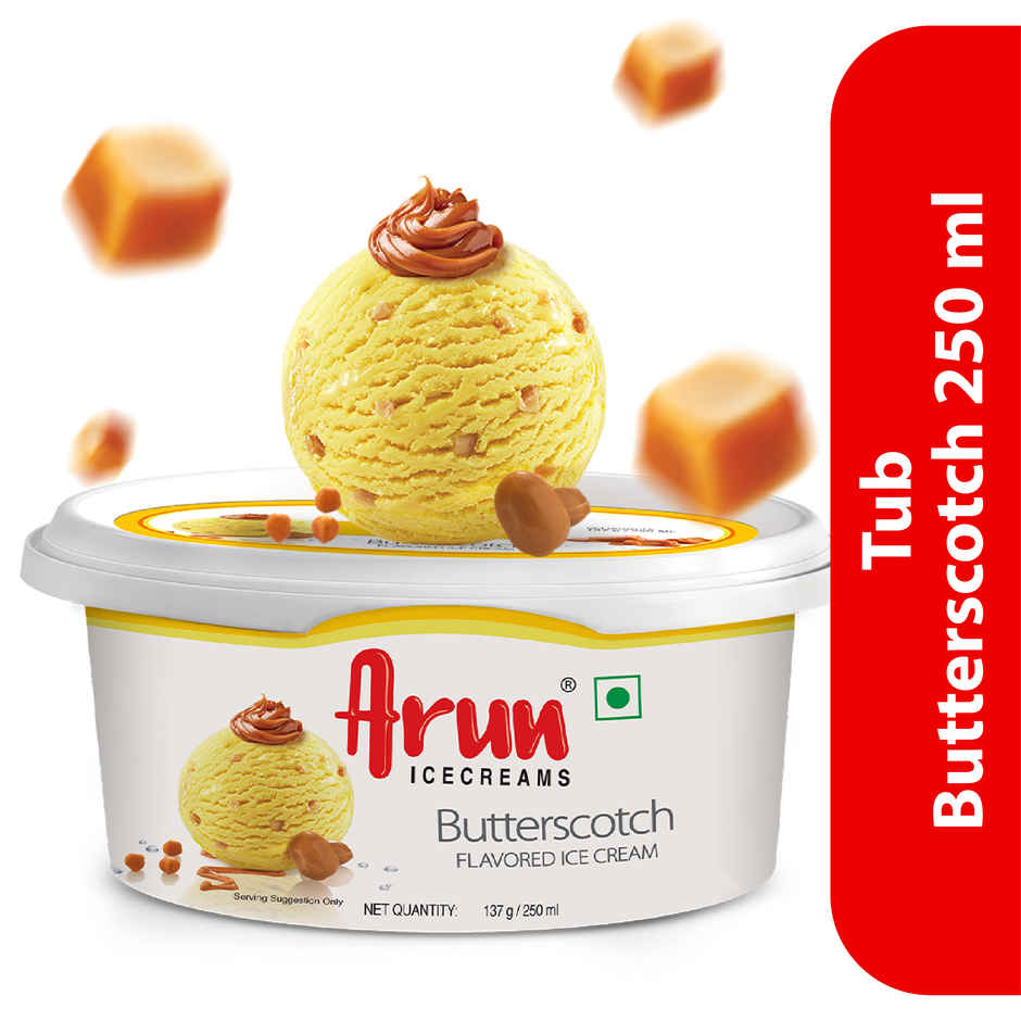 Arun Ice Creams Butterscotch Ice Cream Tub