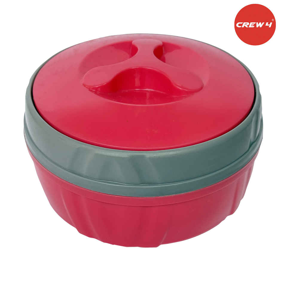 CREW4 Thermoware Casserole Set | Pink - 530 ml | 1 L | 1900 ml