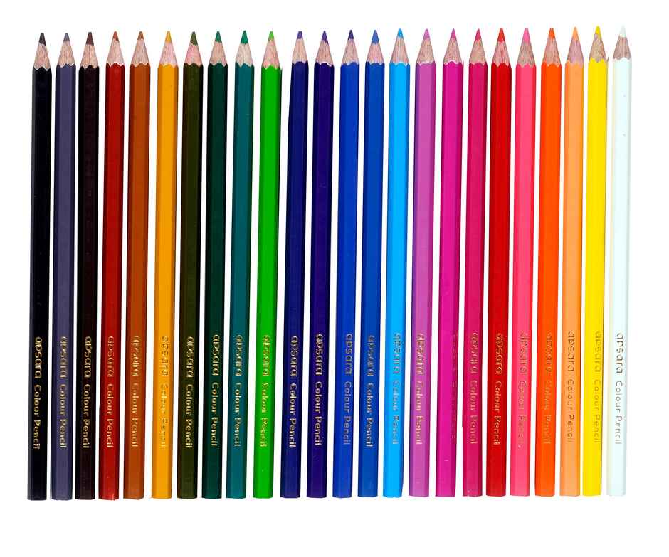 Apsara Colour Pencil Hexagon Shape | 24 Colours | Full Size