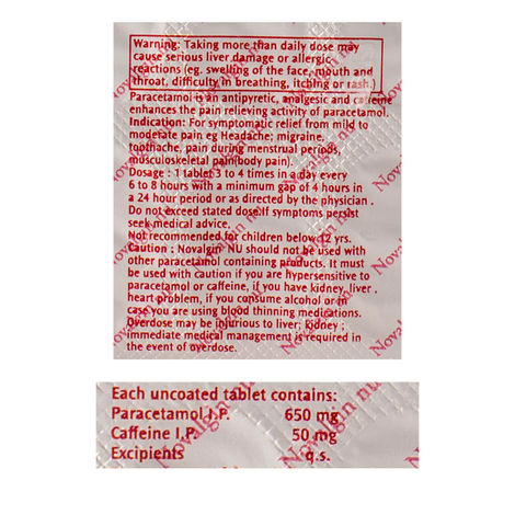 Novalgin NU Tablets