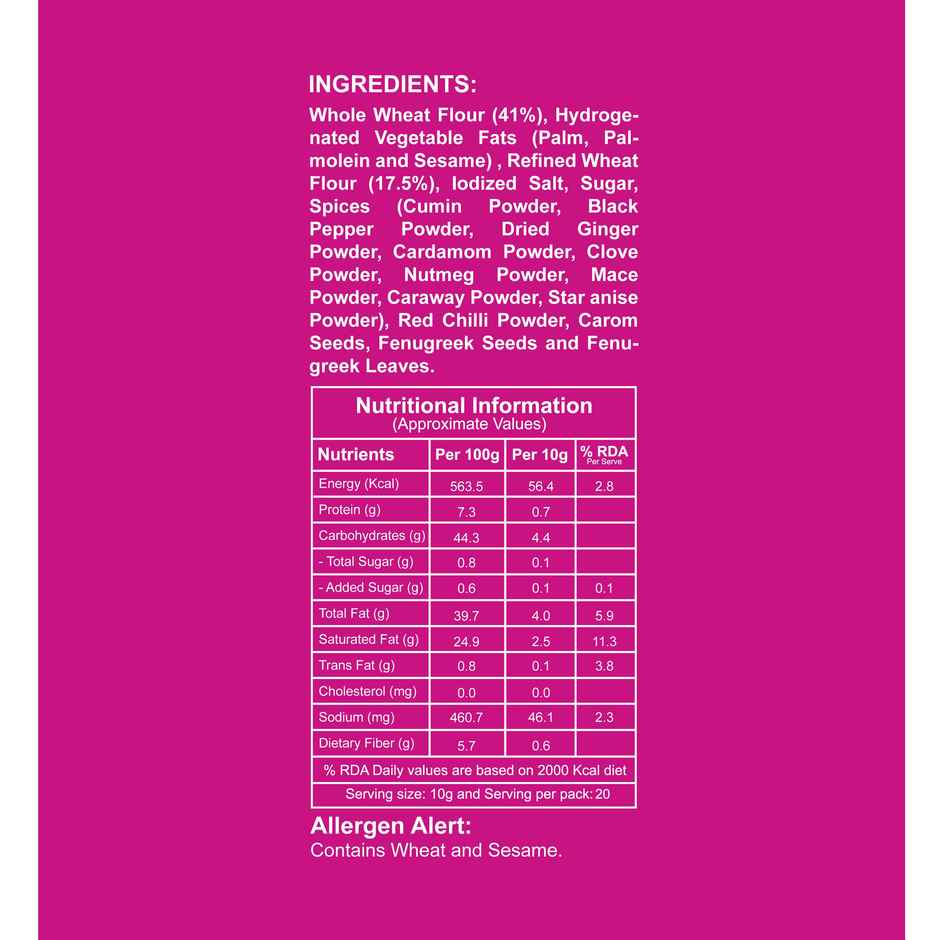 Let's Try Purani Delhi Masala Marori Khari - Made With Wheat Flour