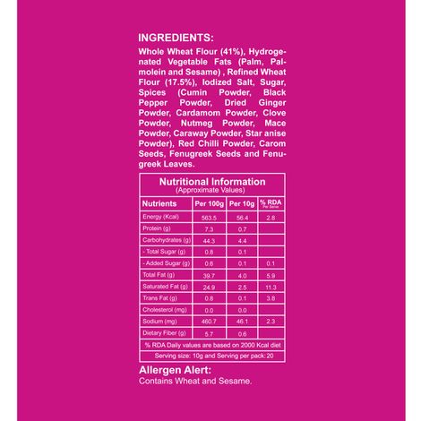 Let's Try Purani Delhi Masala Marori Khari - Made With Wheat Flour