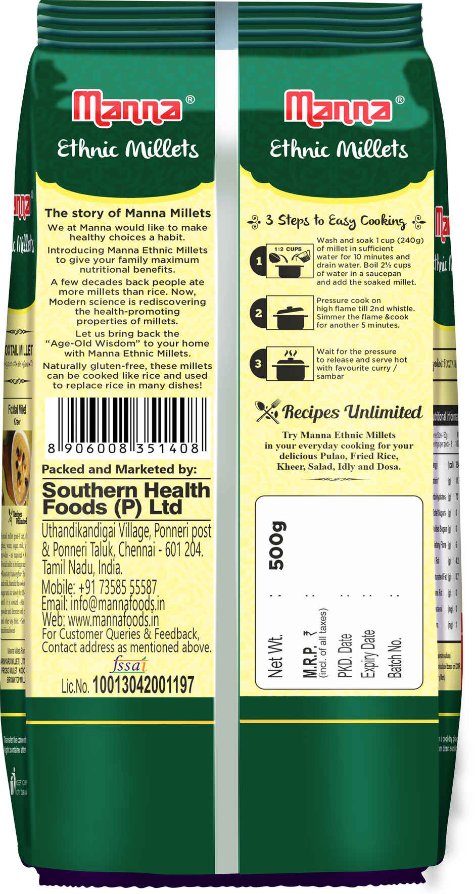 Manna Foxtail Millet