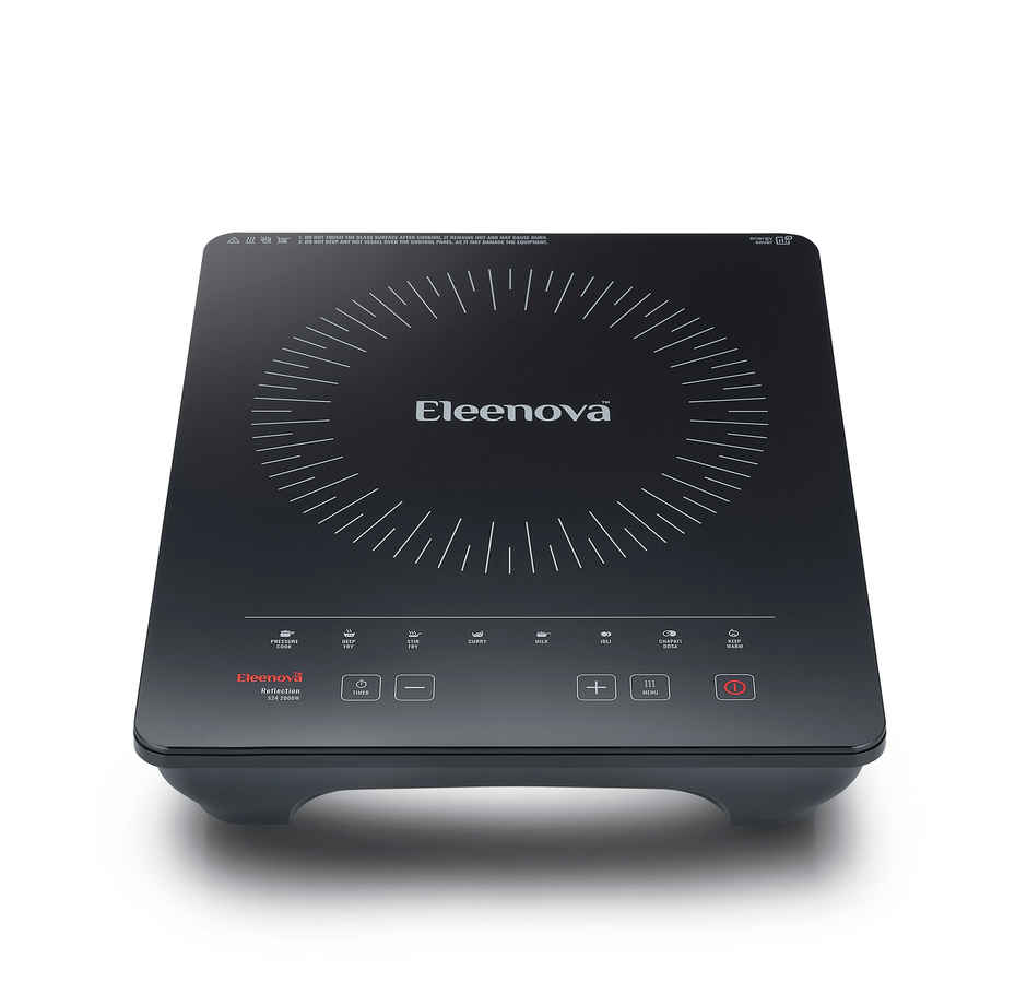 Eleenova Reflection 2000 Watts Superior Crystal Glass Soft Touch Induction Cooktop