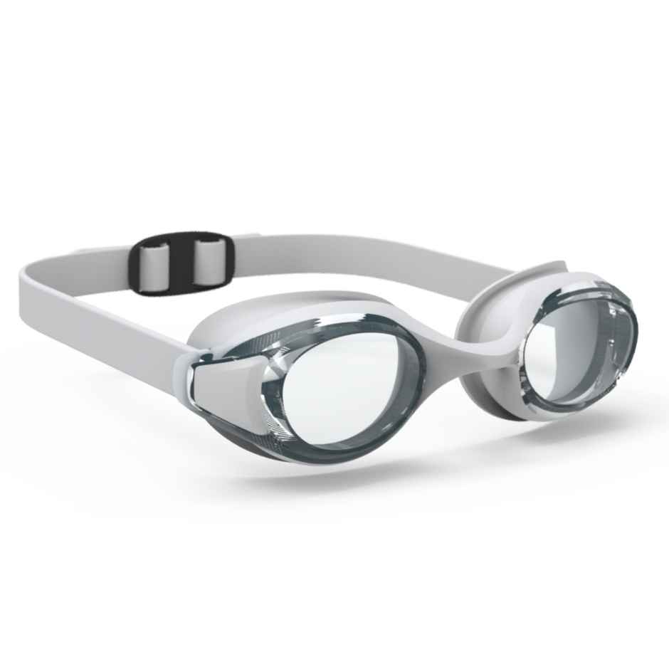 Nabaiji By Decathlon | Adult Swimming Goggles One Size With Strap Adjustment Clear Lenses Grey