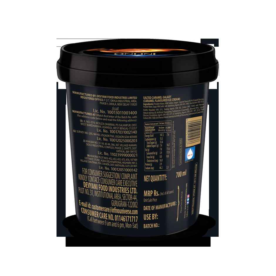 Infino Salted Caramel Galaxy Ice Cream Tub