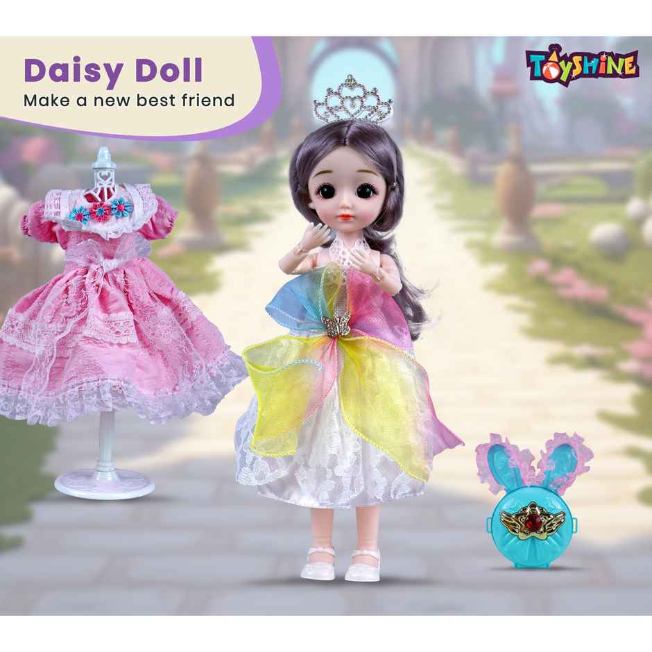 Toyshine Daisy Doll With Vanity Kit | Pretend Play For Girls | Age 3 and Above | Assorted