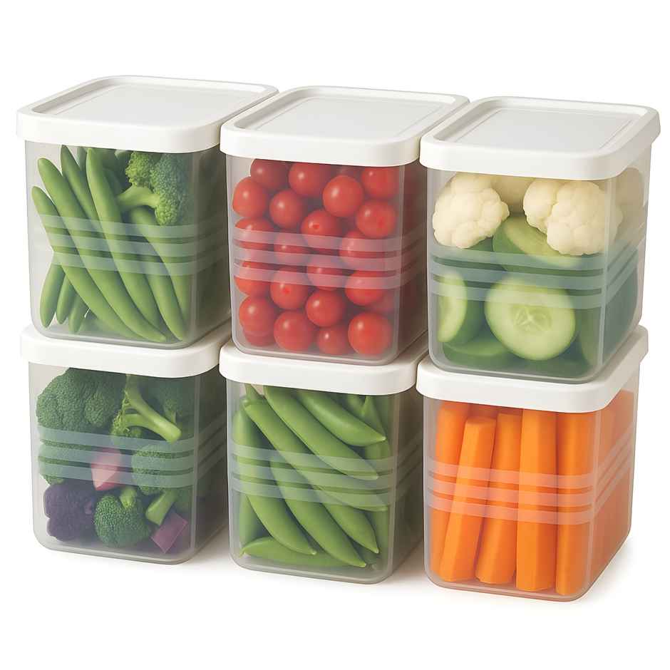 YouBee Fridge Storage Containers 1200ML Refrigerator Organizer Boxes BPA Free Vegetable Storage
