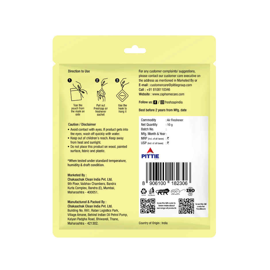 Freshzap Italian Mandarin Gel Pocket