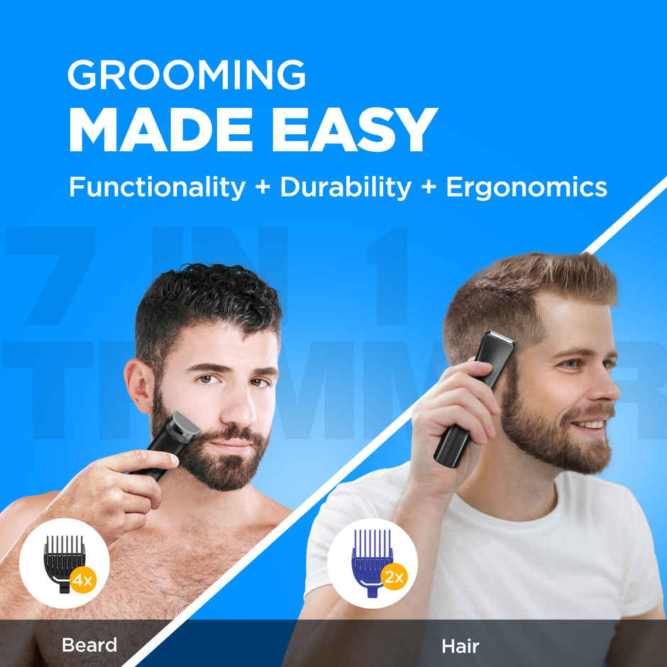 Havells Beard & Hair Trimmer | 2-in-1 Special Blade | Comes with 4 Beard & 2 Hair Combs | BT4001