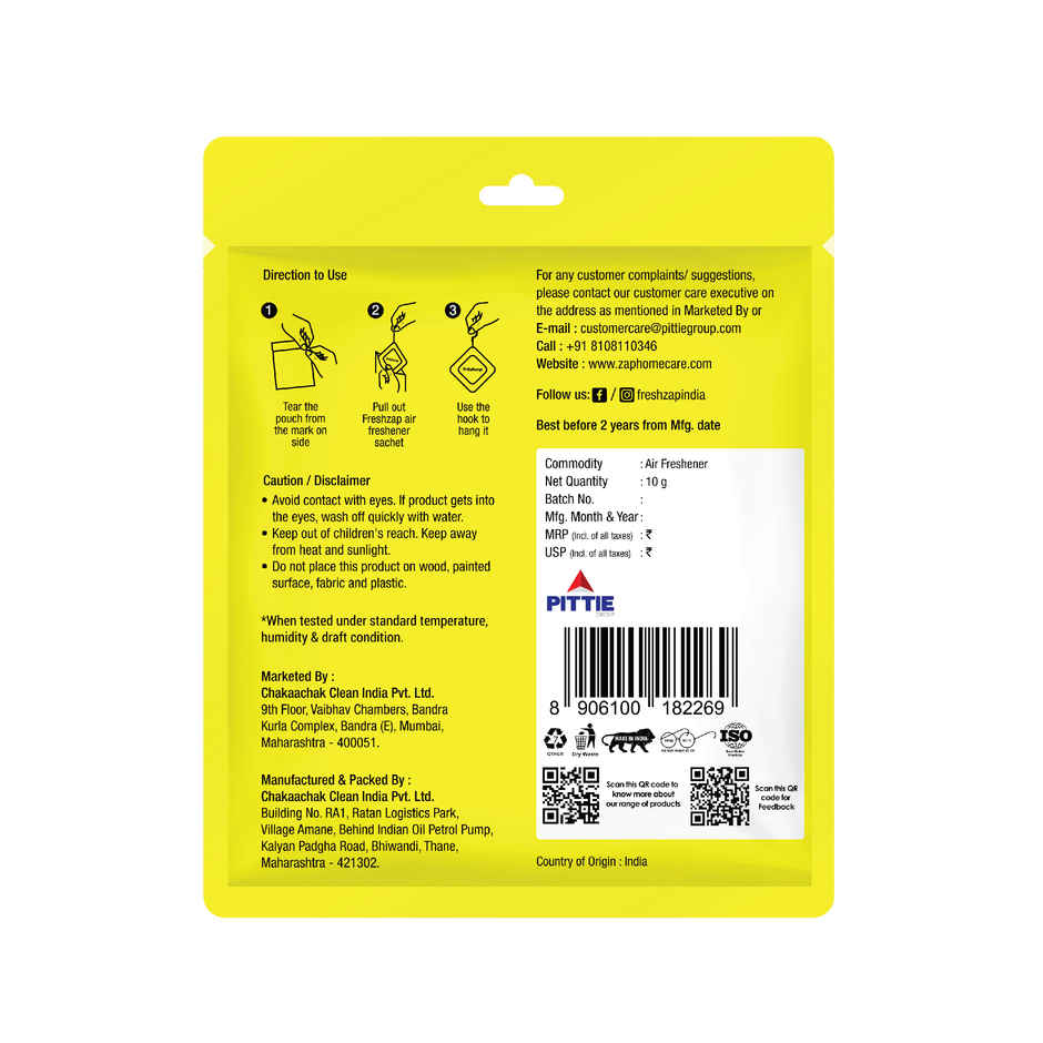 Freshzap Evergreen Breeze Gel Pocket