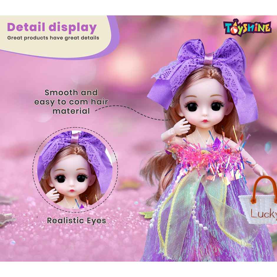 Toyshine Shiny Beauty Doll | Pretend Play Fashion Toy For Girls | 3+ Years Old