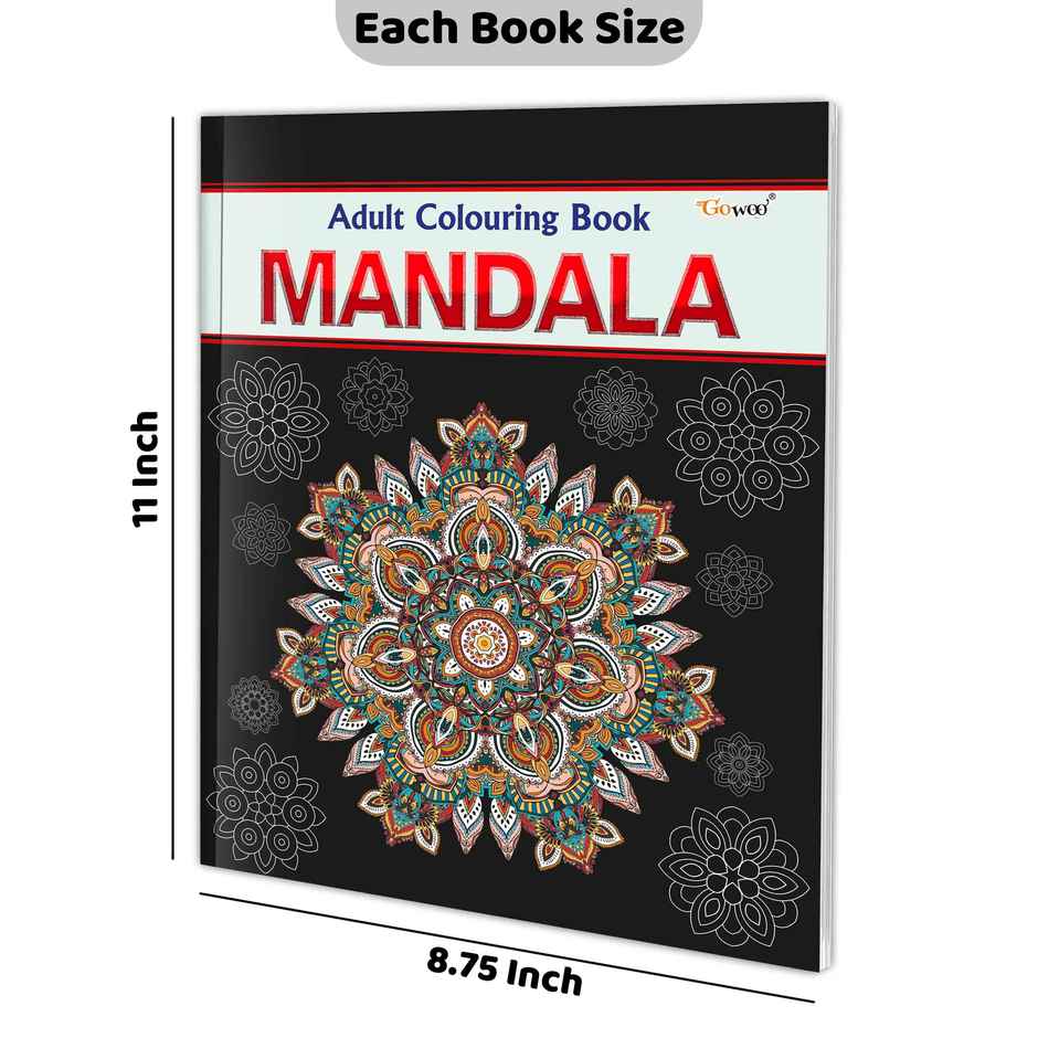 Mandala - Adult Colouring Book - Relaxing Art Coloring | Mandala Art Colouring Book for Adults & Kids