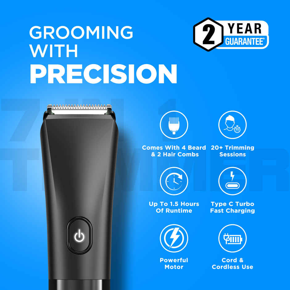 Havells Beard & Hair Trimmer | 2-in-1 Special Blade | Comes with 4 Beard & 2 Hair Combs | BT4001