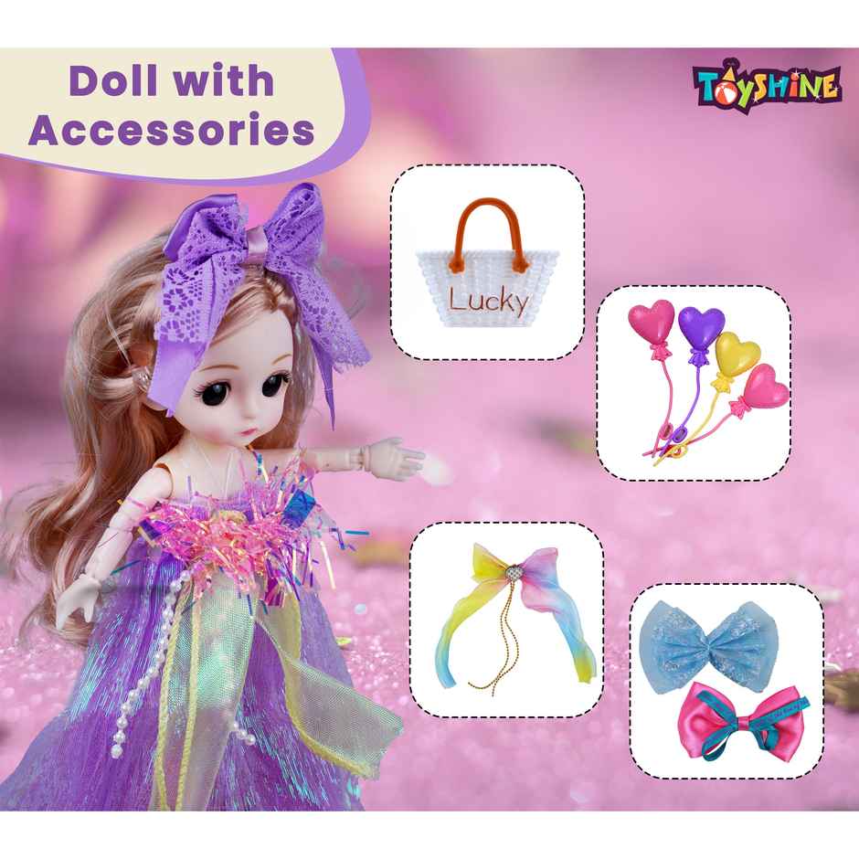 Toyshine Shiny Beauty Doll | Pretend Play Fashion Toy For Girls | 3+ Years Old