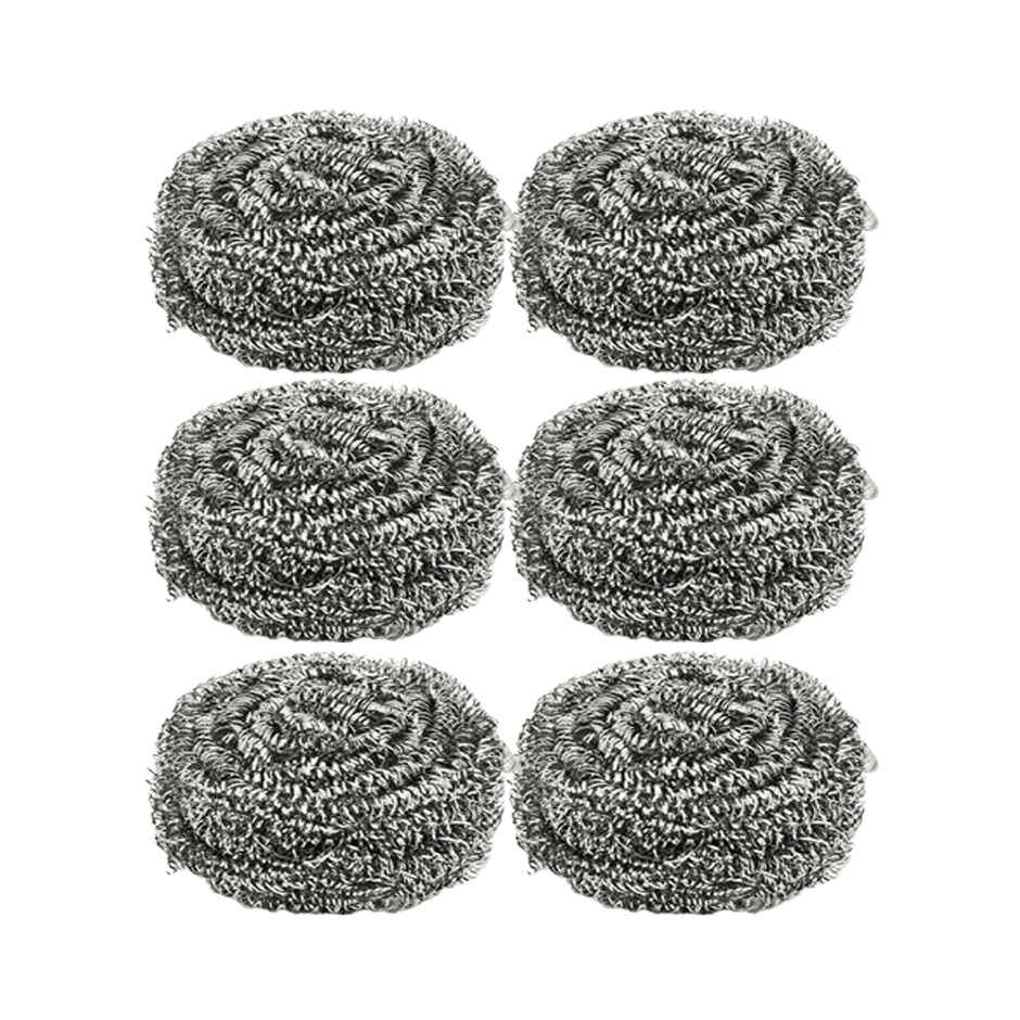 Shinezap Stainless steel utensil scrubber Pack of 6 Combo 