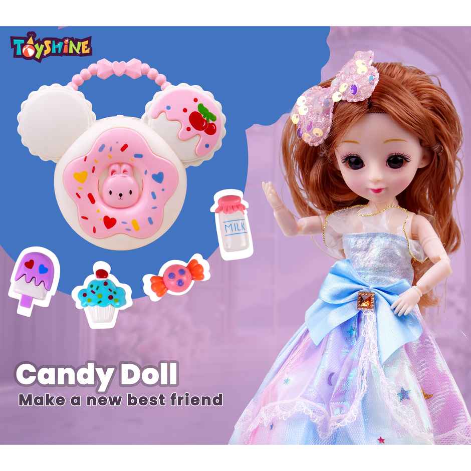 Toyshine Candy Doll Set With Purse | Roleplay Toy For Girls | 3+ Years Old