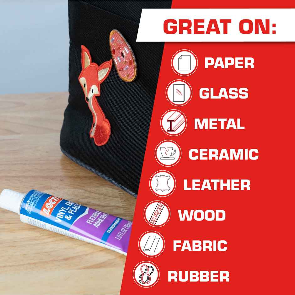 Loctite Vinyl Fabric&Plastic Super Glue| Ideal To Fix Seats | Cushions | Shoe Fix | Tarps