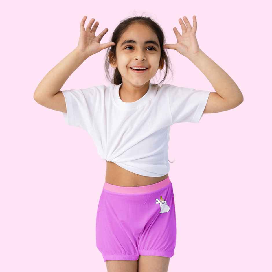 SuperBottoms SuperSoft Girls Bloomer, Brief & Boyshorts | Assorted l 3X Softer, 4Y - 6Y | Pack of 3