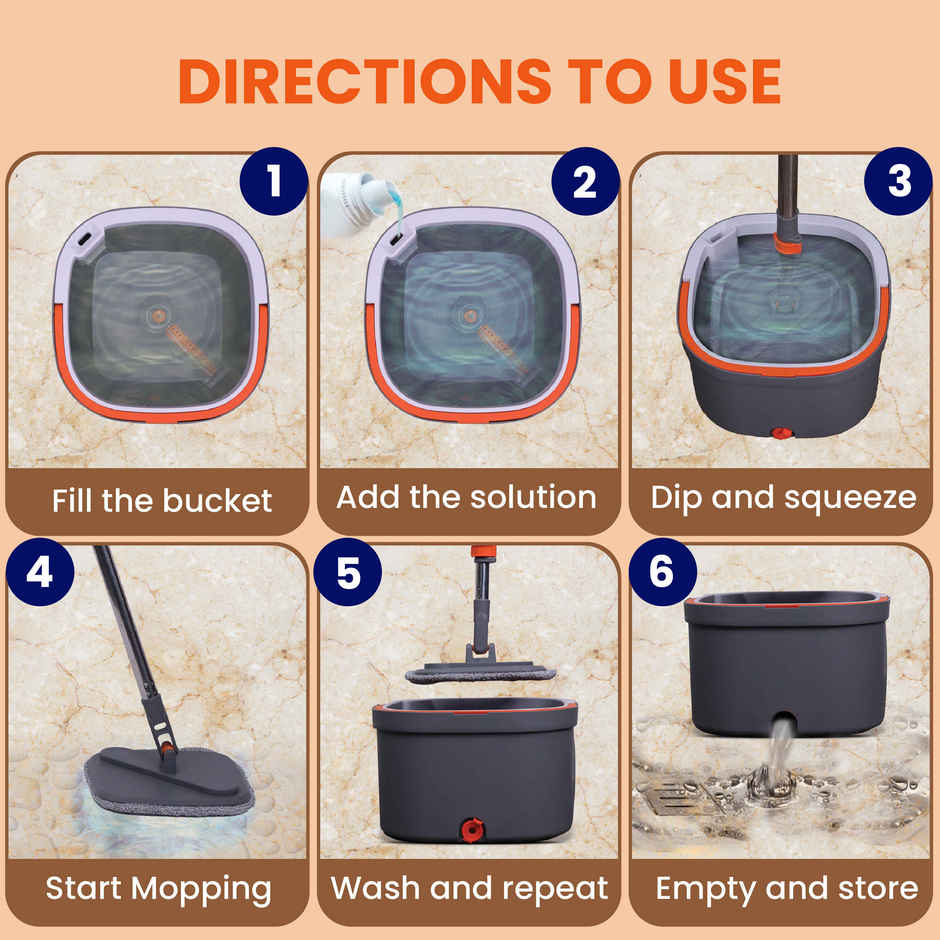 Chakaachak Ultra Spin Bucket Mop