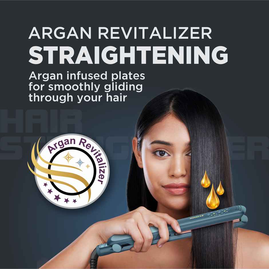 Havells Hair Straightener | HS4404 | Argan Revitalizer | Sea Argan | MII