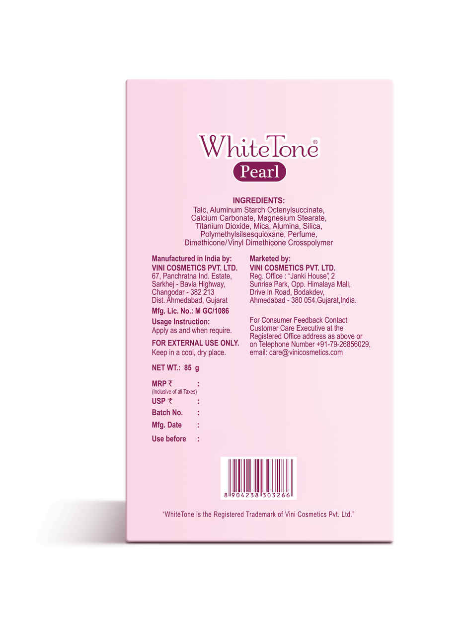 WhiteTone Pearl Face Powder, Glowing Daily Care with Sun Protection