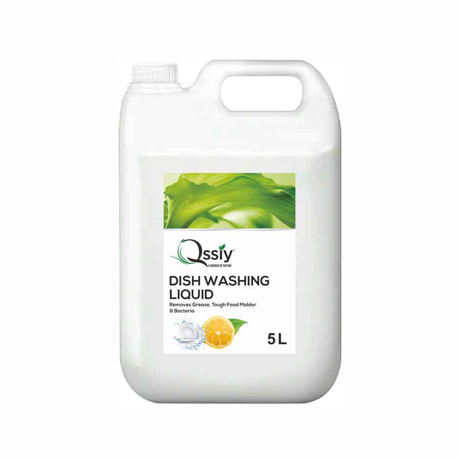 Qssiy Dishwash Liquid Gel Can Jar | Green Apple