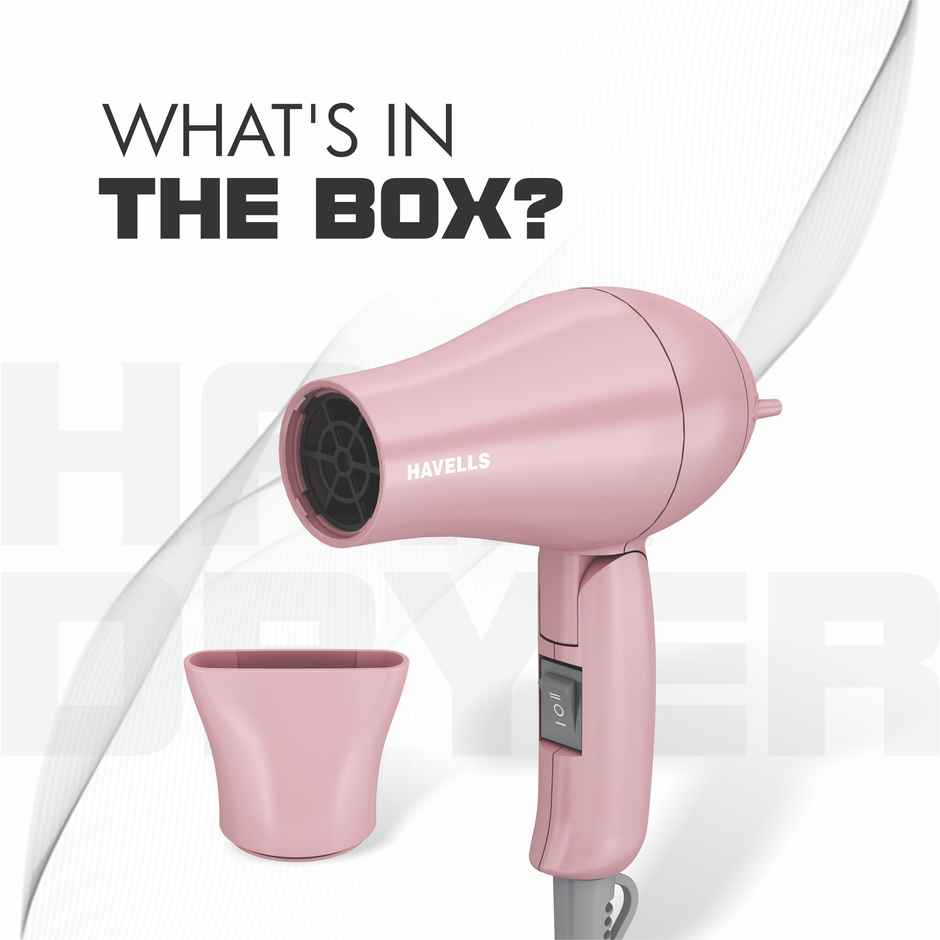 Havells Hd 1800 Hair Dryer (1000 W, Pink)