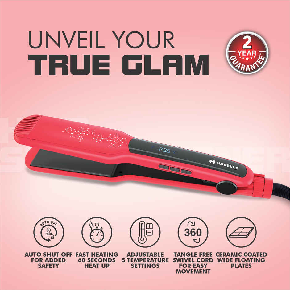 Havells Hair Straightener Hs4121 Red
