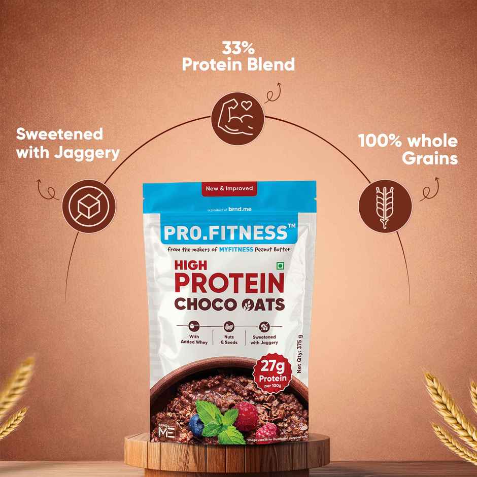 Pro.Fitness 27g High Protein Oats - Dark Chocolate With Nuts And Seeds | From Myfitness Pb