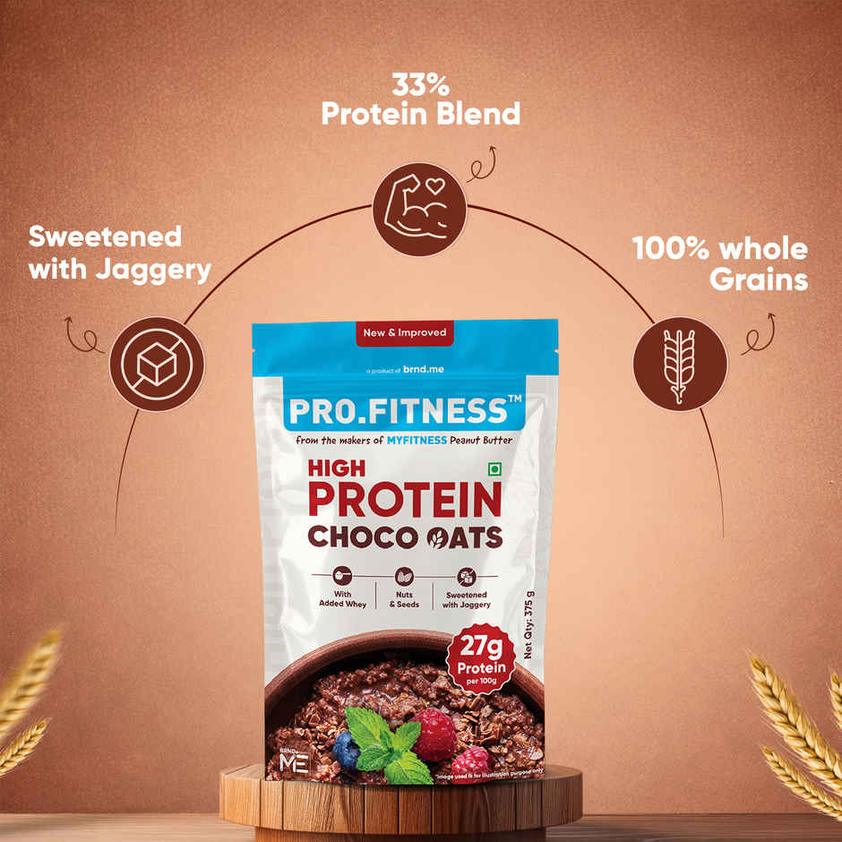 Pro.Fitness 27g High Protein Oats - Dark Chocolate With Nuts And Seeds | From Myfitness Pb