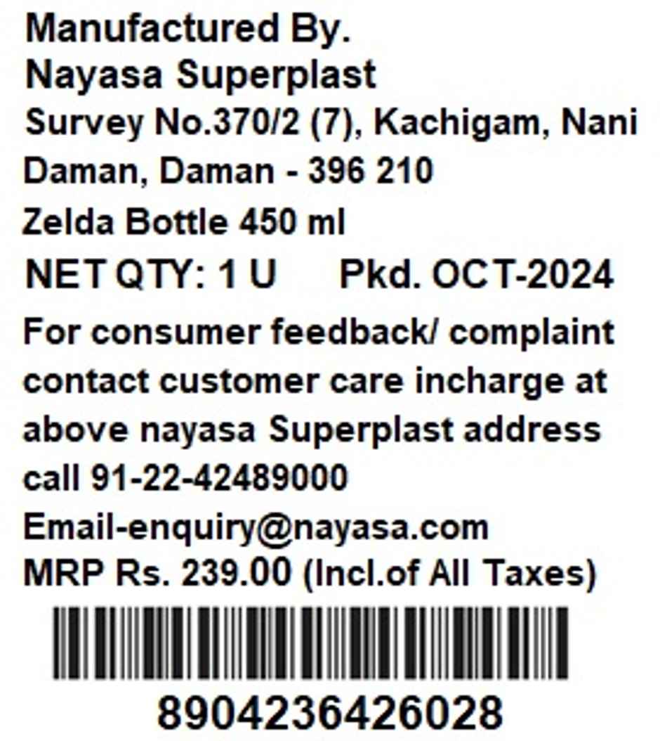 Nayasa Zelda Bottle 450 ml Green