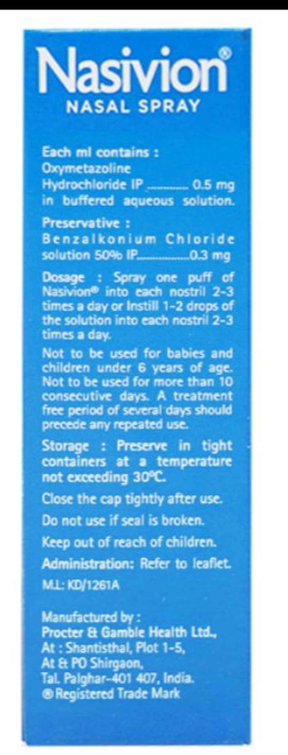 Nasivion Classic Adult Nasal Spray