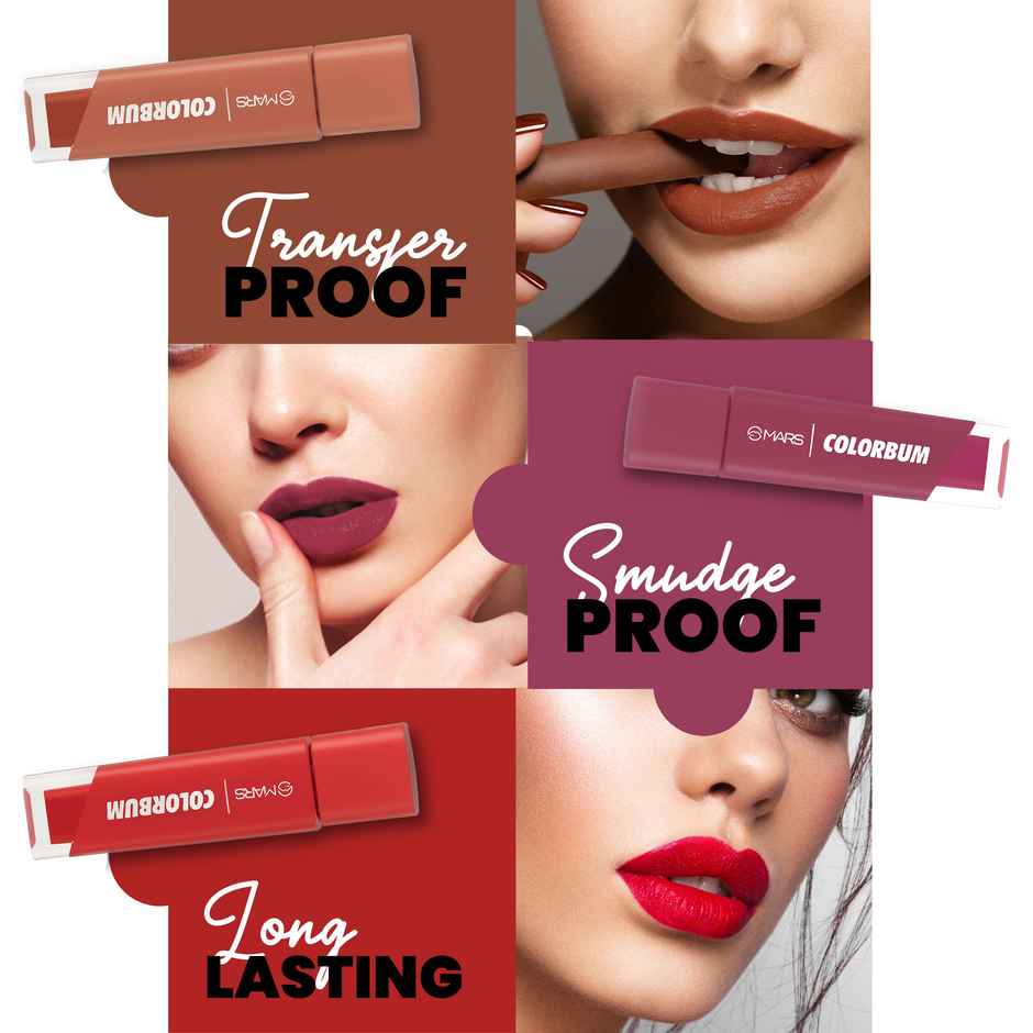 MARS Cosmetics Colorbum Liquid Matte Lipstick For Women (11-Dusky Dubai)