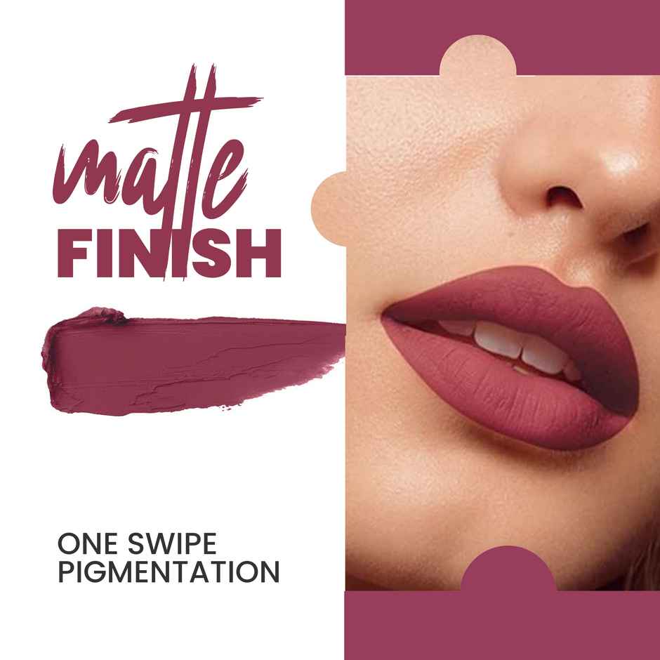 MARS Cosmetics Colorbum Liquid Matte Lipstick For Women (11-Dusky Dubai)
