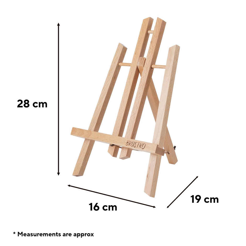 Brustro Artists Tabletop A - Frame Wooden Easel 12 inch