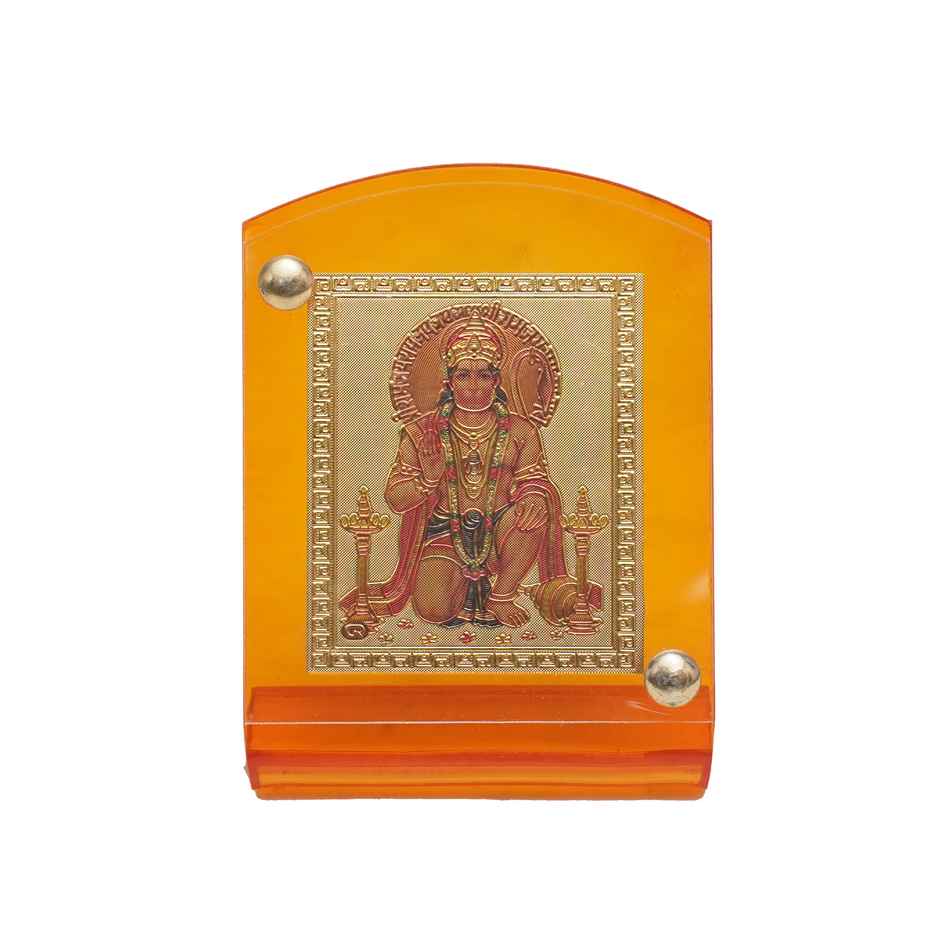 Divine Vibes Hanuman Ji Photo Frame for Car Dashboard