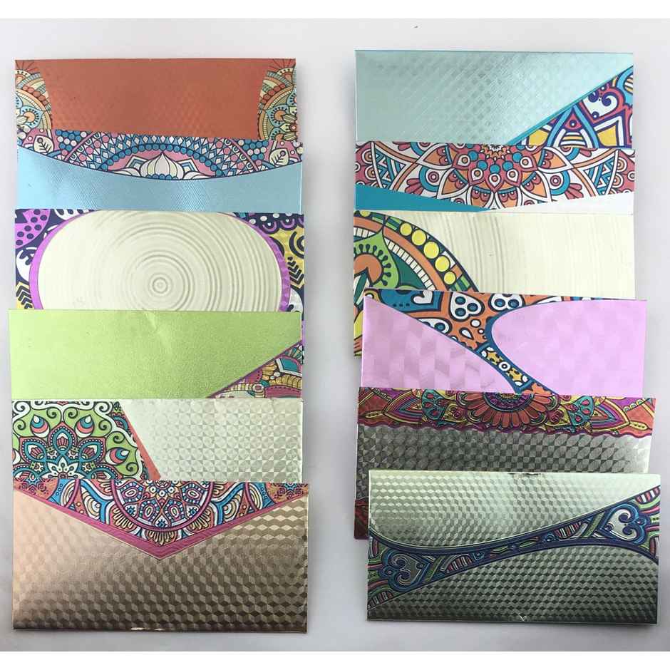 ABK Micro Gifting Envelope (Colour May Vary) Designs| 17.5 cm x 9 cm- 5Pc (Colour May Vary)