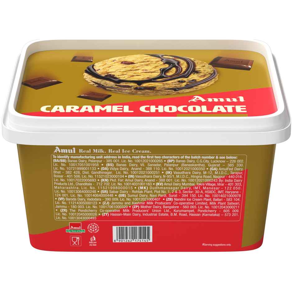 Amul Gold Caramel Chocolate Ice Cream Tub