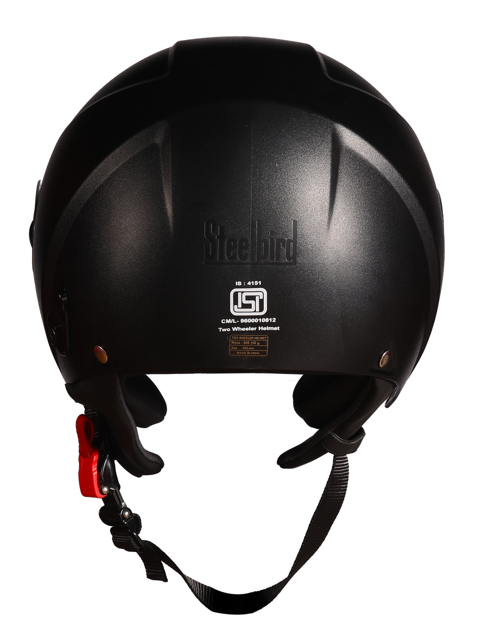 Steelbird Sbh-20 Zip Dashing Black 600Mm