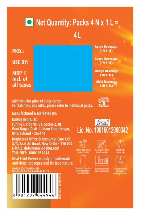 Dabur Real Mixed Fruit Juice