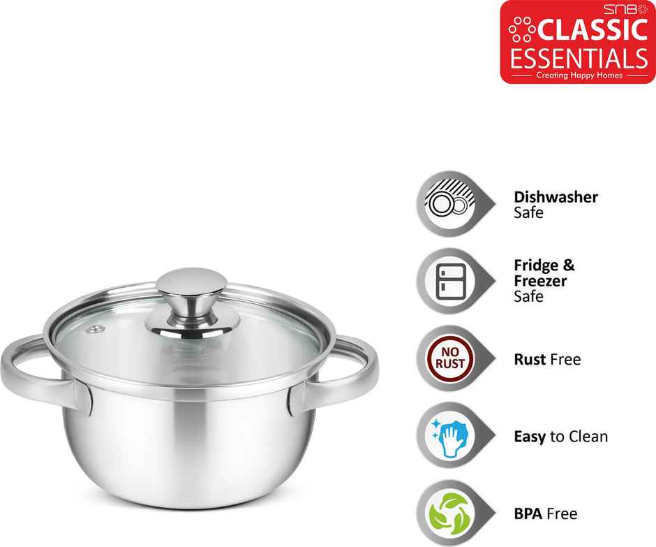 Classic Essentials Marvel Pack of 2 Cook and Serve Casserole Set 1050 ml