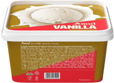 Amul Gold Vanilla Ice Cream Tub