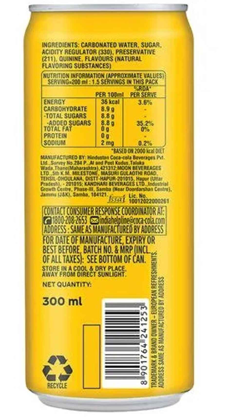 Schweppes Indian Tonic Water Combo