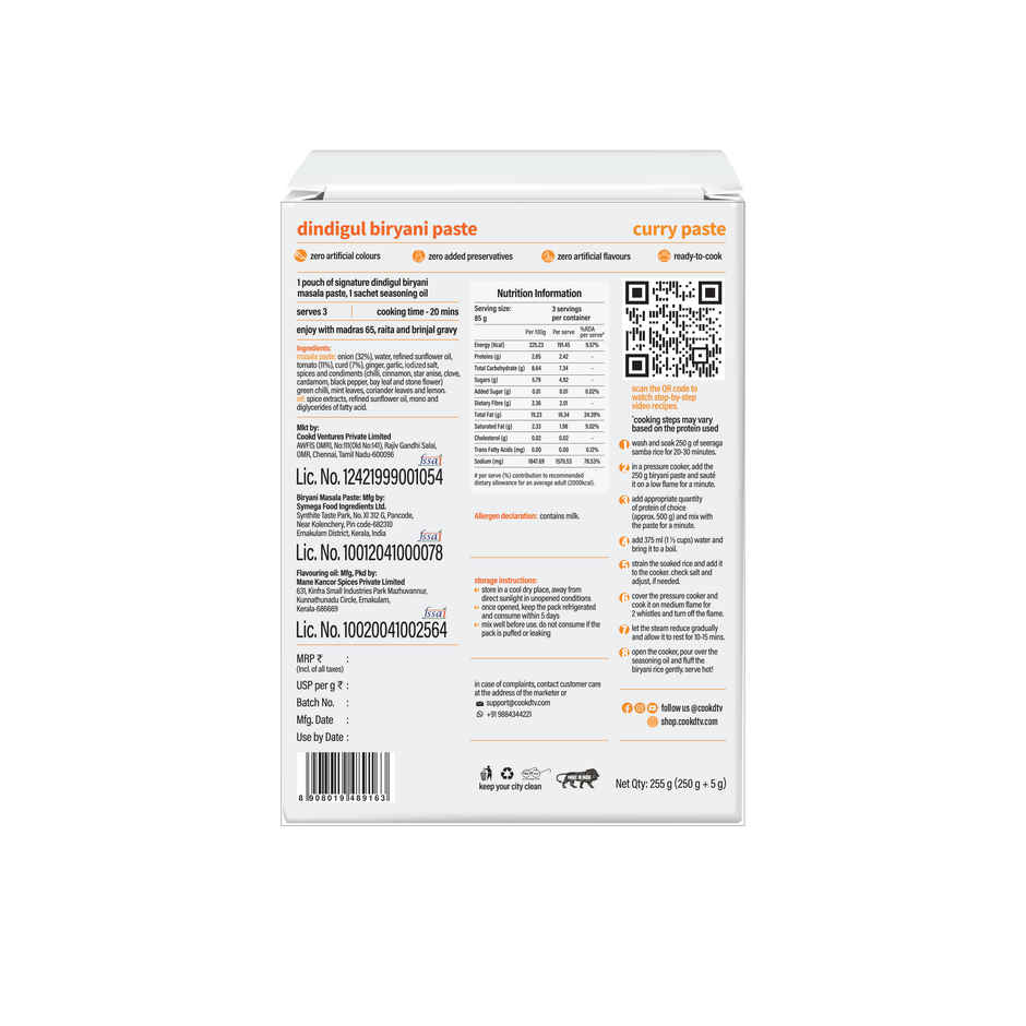Cookd Dindigul Biryani Paste