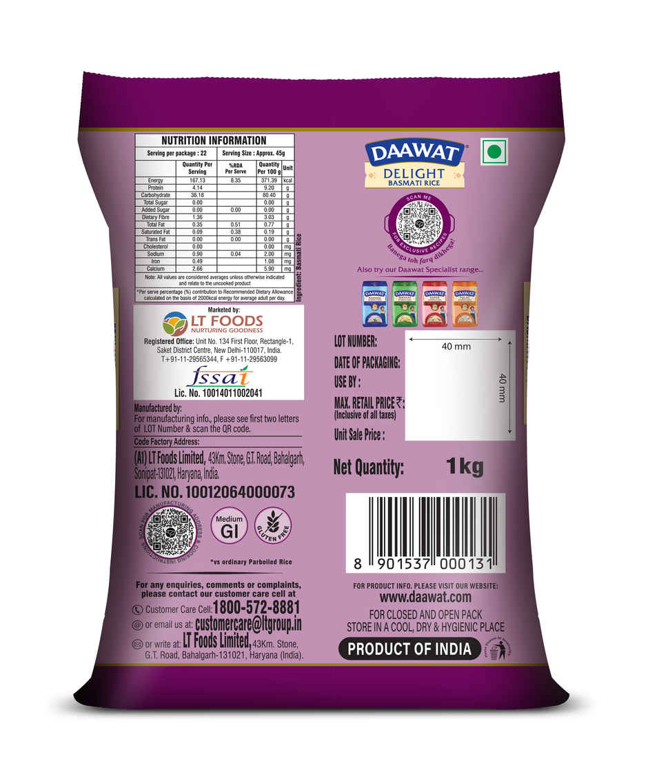 Daawat Delight Basmati Rice